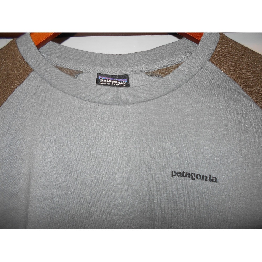 Patagonia Men's P-6 Logo Lightweight Crew Sweatshirt Size Xl Gray Brown Gorpcore - Picture 5 of 5